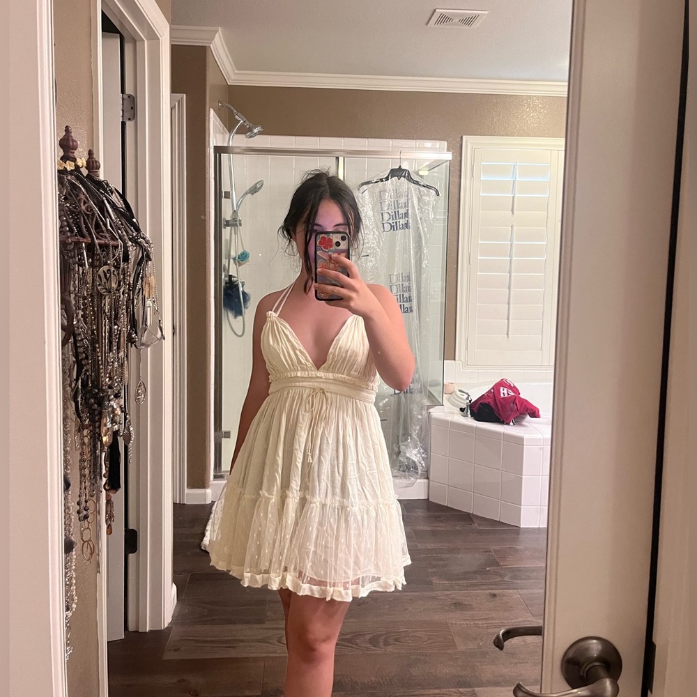 Adorable white summer dress